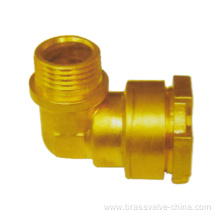 Brass pe ppr elbow compression coupling